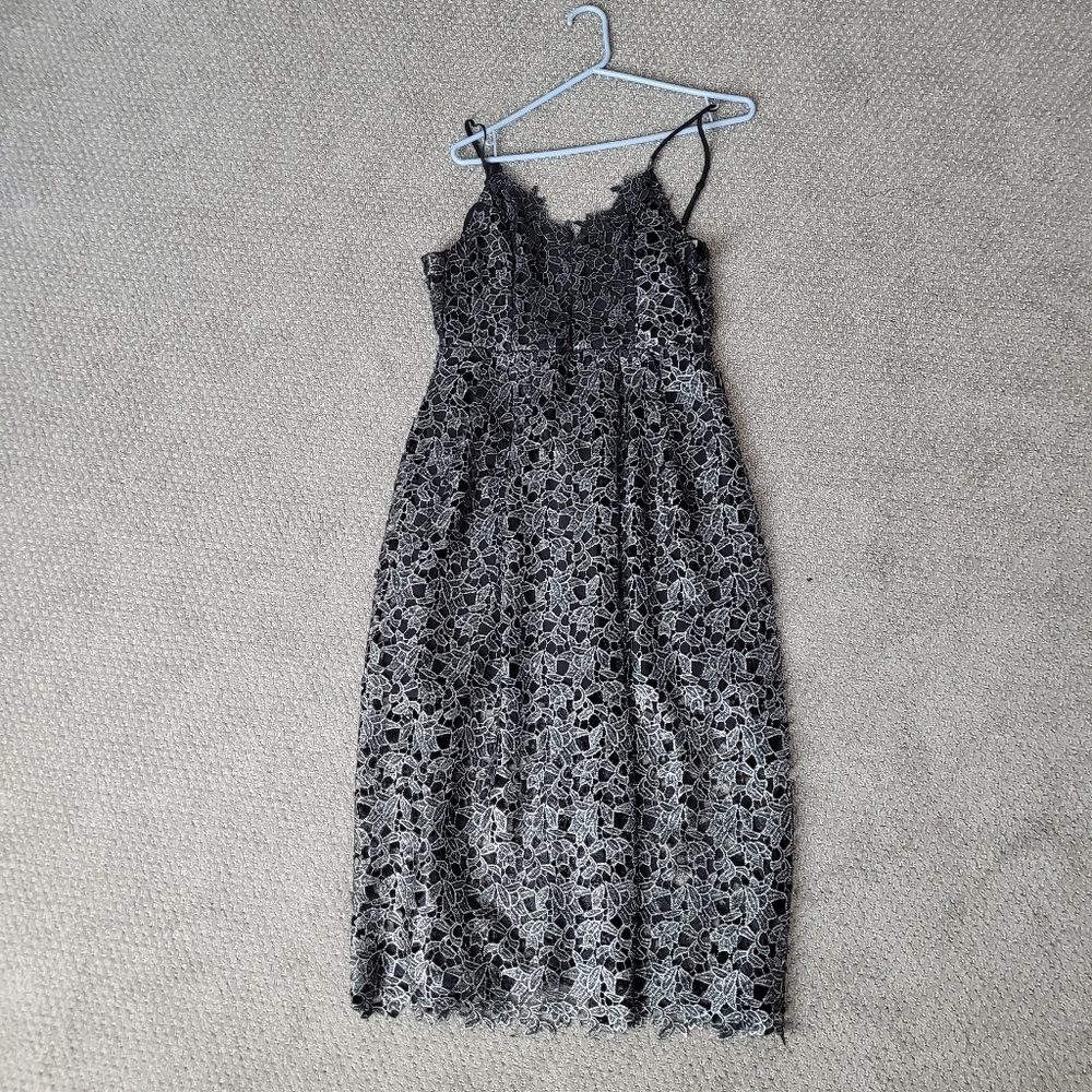 Astr silver and black cocktail dress